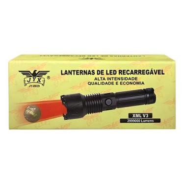 Imagem de Lanterna Led Recarregável Xml V3 Luz Vermelha Jy-8929 - JWS