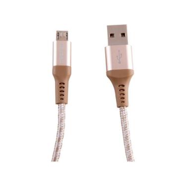Imagem de Cabo Micro USB Universal 1,5m Ultraresistente Geonav MIC15G, Dourado