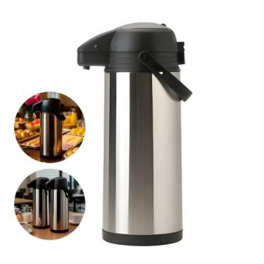 Imagem de Garrafa Térmica Aço Inox 1,9L Quente e Frio - Supertem