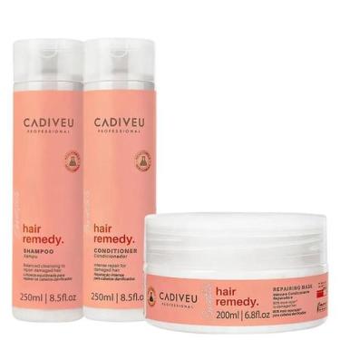 Imagem de Kit cadiveu hair remedy sh+cond+masc 700ml - cadiveu-professional