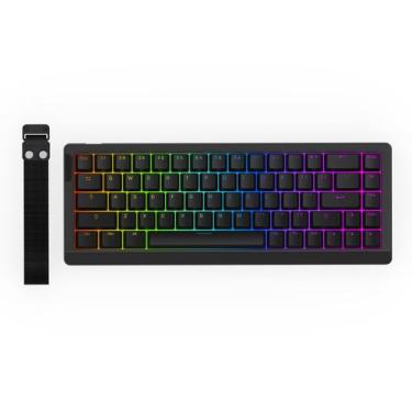 Imagem de Teclado para jogos EPOMAKER HE68 Lite Hall Effect com fio preto