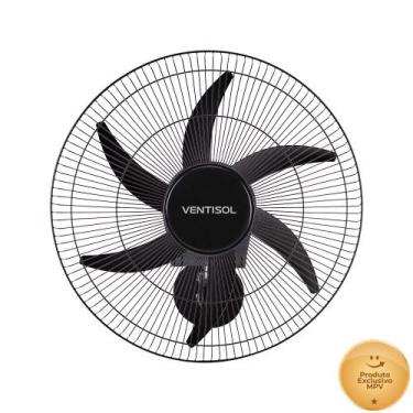 Imagem de Ventilador de parede Ventisol Turbo 6 Steel Osc, 6 pás, 50cm, 200w - B