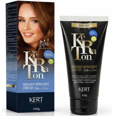 Imagem de Tonalizante Kert Keraton Banho de Brilho Vegan Cor Mel Marrom Dourado 