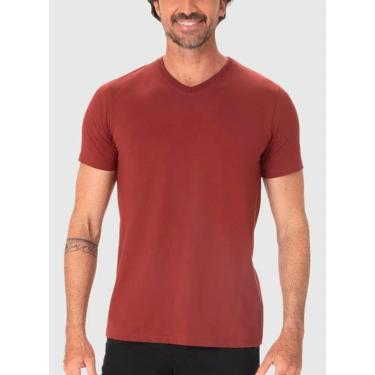 Imagem de Camiseta Manga Curta Malwee 1000004422 Masculina Gola V Algodão T. P/XGG-Masculino