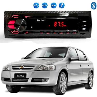 Imagem de Radio Mp3 Som Automotivo Bluetooth Usb Sd Chevrolet Gm Astra - E-TECH
