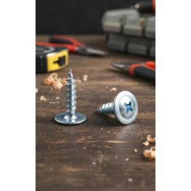 Imagem de Parafusos Forro PVC 4,2x13mm Aço Zincado 1000 Pçs Flangeados - Congrat