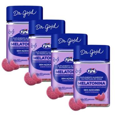 Imagem de Fini Melatonina Dr. Good Gummy 60 unidades, kit 4 unidades