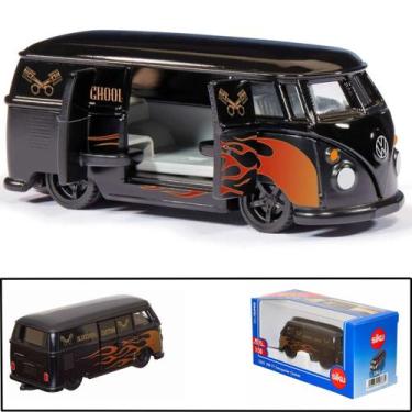 Imagem de Miniatura Kombi VW T1 Transporter Custom 1950 Siku 150 Metal Clássica 