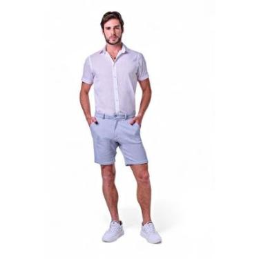 Imagem de Bermuda Masculina Malha Listrada Cós Básico-Masculino