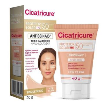 Imagem de Protetor Solar Antissinais CICATRICURE Cor Clara FPS50 40g