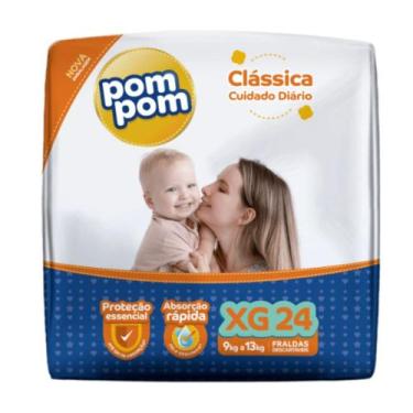 Imagem de Fralda PomPom Clássica Tamanho XG 24 Unidades
