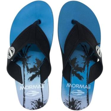 Imagem de Chinelo Masculino Conforto Macio Quiver Iv Mormaii, Cinza, Preto, 37