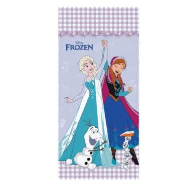 Imagem de Toalha Felpuda de Banho Estampada Frozen 60x120cm Lepper