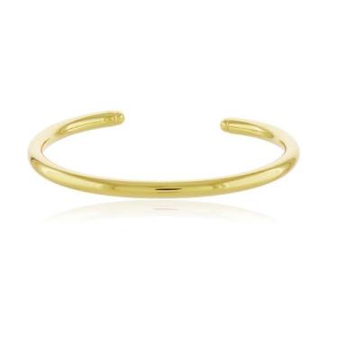 Imagem de Bracelete Torino Tubo Liso - Banho Ouro 18K - Via Acessorios