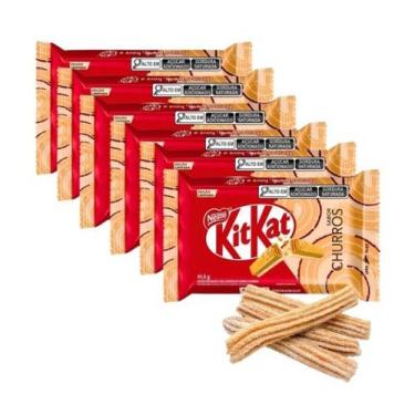 Imagem de Kit 5 Barra de Chocolate Nestle Kitkat Churros 41,5g Kit Kat