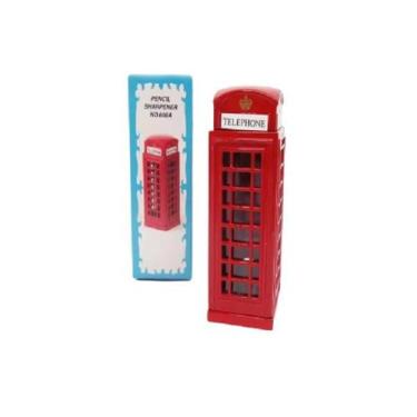 Imagem de Apontador de Metal Modelo Cabine Telefônica 608 Vermelho - Die Cast