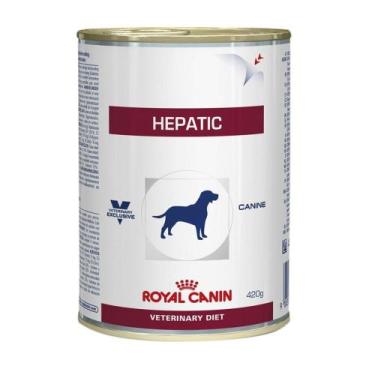 Imagem de Ração Úmida Royal Canin Lata Veterinary Hepatic - Cães Adultos - 420 g