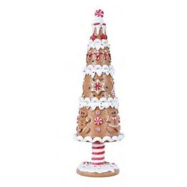 Imagem de Adorno natalino resina arvore candy bege (9012003) - Grillo