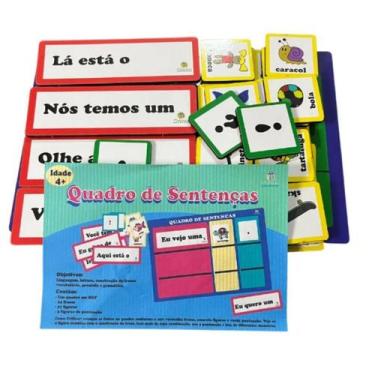 Imagem de Brinquedo Educativo Quadro De Sentenças - Em Madeira - Materiais Para 