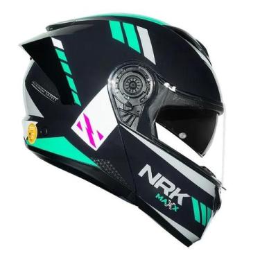 Imagem de Capacete NoRisk Force ll Maxx Azul e Verde 56