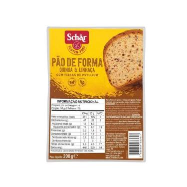 Imagem de Pão de forma quinoa e linhaça Dr. Schar 200g