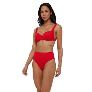 Imagem de Biquíni New Beach Colete Feminino, Vermelho, G