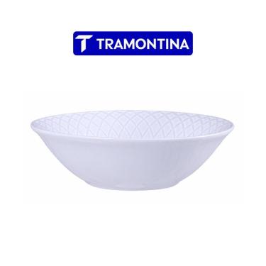 Imagem de Tigela Bowl Ingrid Porcelana Branca 18 cm Resistente a Micro-ondas e Lava Louças para Cozinha e Mesa Branco Tramontina