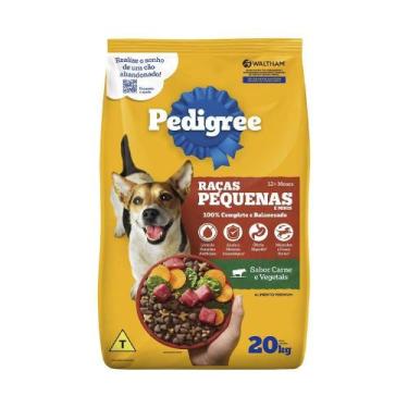 Imagem de Ração para Cães Pedigree Adulto Carne e Vegetais Raças Pequenas 20Kg