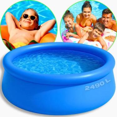 Imagem de Piscina com Borda Inflável 2490 Litros 240x63cm- Wellmix