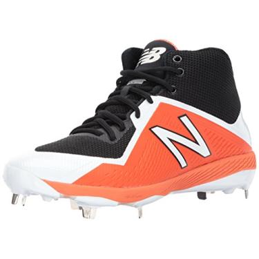 Imagem de New Balance Tênis de beisebol masculino de metal M4040v4, Preto/laranja, 16 2E US