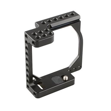Imagem de CAMVATE — Caixa de câmera de alumínio para Sony A6500, A6000, A6300, ILCE-6000, ILCE-6300, NEX7 com furo adaptador de conversão 1/4"-20 (preto e branco)., Black-2