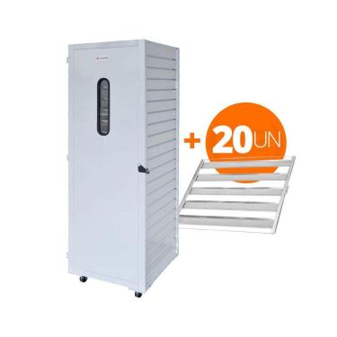 Imagem de KIT - Armário Crescimento 20 Níveis 58x70 AC20 + 20 Esteiras Alumínio 50g - Venâncio