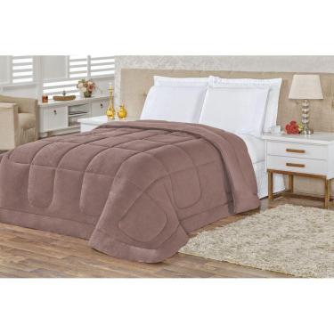 Imagem de Coberdrom Malha e Manta Queen 1 Peça  Rosê