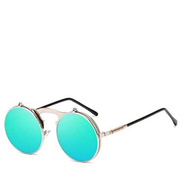 Imagem de Steam punk Sunglasses Men Fashion Street Beat Round Eyeglasses Outdoor Oculos De Sol Feminino UV400,8,China