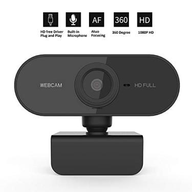 Imagem de AKT HD 1080P Webcam Mini Computador PC WebCamera com Microfone Câmeras Potáveis para Transmissão ao Vivo Videoconferência Trabalho