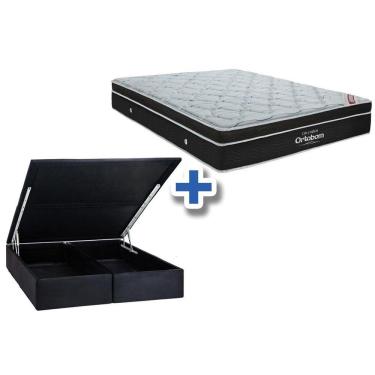 Imagem de Conjunto Baú-Colchão Ortobom Elegant+Cama Queen 158