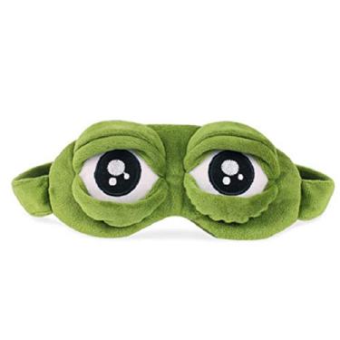 Imagem de InBest Máscara para dormir 3D, máscara para dormir, máscara para dormir, contorno 3D, máscara para dormir, máscara para dormir, máscara tapa-olhos de sapo para dormir engraçada para