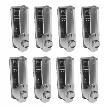 Imagem de Dispenser Shampoo detergente Sabonete Liquido Higienico Kit 8 Und Parede Gel Restaurante Hotel Casa