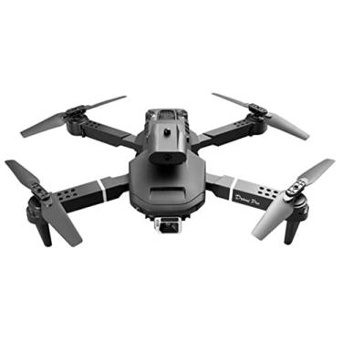 Imagem de 2022 NOVO E100 Mini Drone Quexoma 4k câmera dupla Profesional HD Fpv WiFi Drone com prevenção de obstáculos RC Helicóptero Dobrável Quadcopter Brinquedos (black)