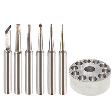 Imagem de ShineNow Pontas de solda ST para Weller WLC100 SP40 SP40N WP25 WP30 WP35 Combo com suporte de ponta