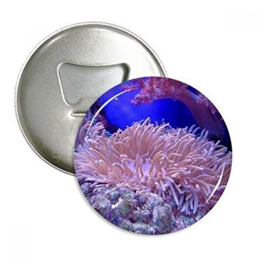 Imagem de Emblema multifuncional Ocean Coral Science Nature Picture Abridor de garrafas com ímã de geladeira