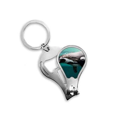 Imagem de Cortador de unhas Ocean Deep Blue Penguin Water Picture cortador abridor chaveiro tesoura