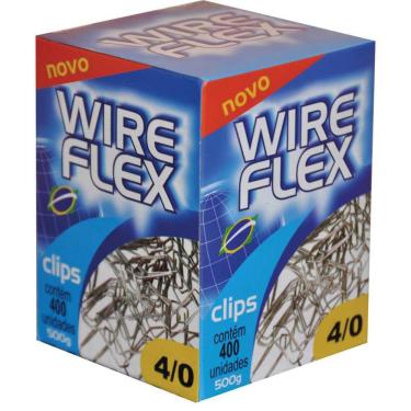 Imagem de Clips Galvanizado Aco 4/0 500G - Wire Flex Cx