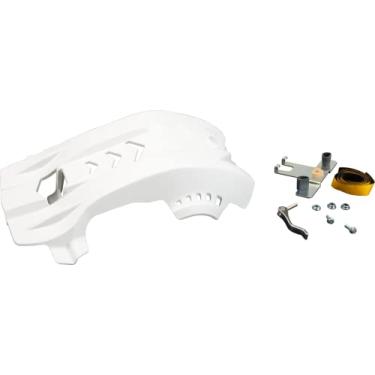 Imagem de Polisport Motocross Motorcycles (MX) Fortress Skid Plate para KTM EXC-F/SX-F 250/350/450/500 (2016-23) e Husqvarna FE/FC 250/350/450/501 Dirt Bikes - Qualidade OEM, ajuste flexível e perfeito - Branco