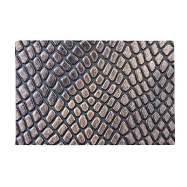 Imagem de DIYthinker Tapete de couro com design abstrato antiderrapante para porta de banheiro