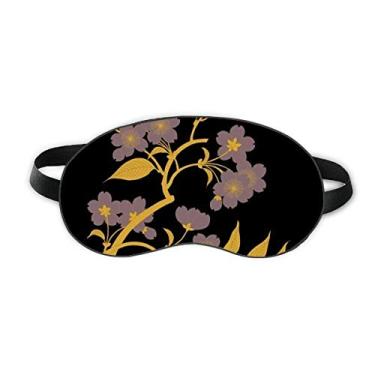 Imagem de Capa para sombra noturna macia com estampa de flores negras da cultura japonesa