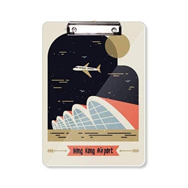 Imagem de Prancheta de Prancheta de Aeroporto Internacional de Hong Kong A4