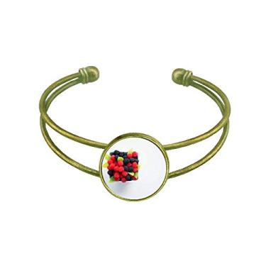 Imagem de Bracelete retrô com foto de frutas vermelhas temperadas para fotografia