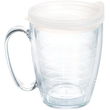 Imagem de Tervis Copo colorido térmico com tampa fosca, caneca de 473 ml, transparente