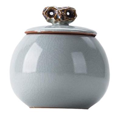 Imagem de Caixa de armazenamento de chá de cerâmica Tea Caddy pote de chá pote de doces caixa de armazenamento pequena